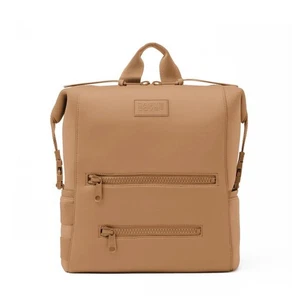 Dagne Dover Indi Neoprene Diaper Backpack Large - Camel Brown $215 MSRP - Picture 1 of 9