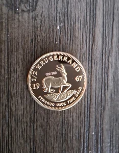 1967 Gold Plated Display Coin South Africa 1/2 oz Size - Picture 1 of 2