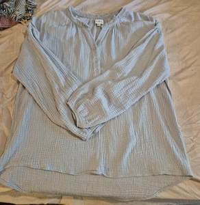 Wonderly Long Sleeve Light Grey Women's  Plus  Size 2XL Blouse - Picture 1 of 2