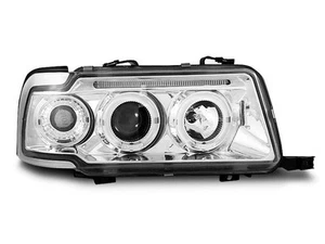 Phares for AUDI 80 B4 91-96 Angel Eyes Chrome Livraison Gratuite LPAU29WM XINO A - Picture 1 of 5