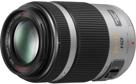 Panasonic LUMIX 45-175mm f/4.0-5.6 Aspherical PZ Power O.I.S. Lens (Silver)