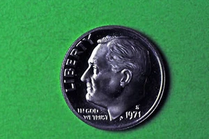 1971-S Deep Cameo Roosevelt Dime US GEM Proof Münze - Bild 1 von 1