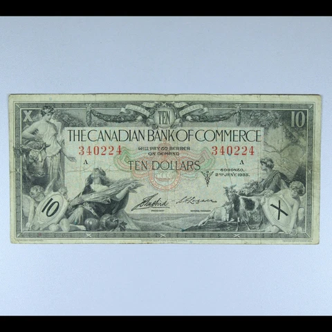 The Canadian Bank of Commerce $10 18-06 Logan, R VF Cover