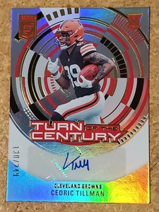 Cedric Tillman 2023 Donruss Elite Turn Of The Century Rookie Auto #130/249 RC - Picture 1 of 1