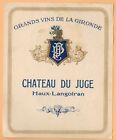 Etiquette Grand Vin-Chateau du Juge-Haut-Langoiran-Gironde-Réf.509