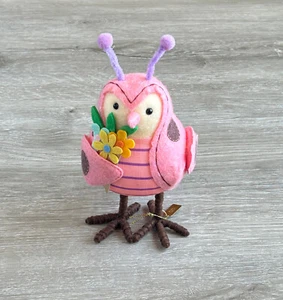 Target Spritz Featherly Friends Ostern 2024 Stoff rosa Marienkäfer Vogel - Bild 1 von 13
