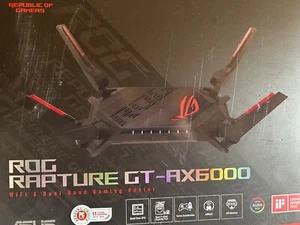 Asus ROG Rapture GT-AX6000 Wi-Fi Dual-Band Gaming Router - Black - Picture 1 of 2