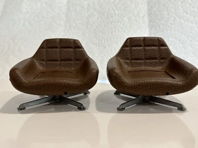 MCM Pair LOUNGE Chairs Crailsheimer  Hanse, Plastic DOLLHOUSE, 1960’s Denmark - Image 1 of 4