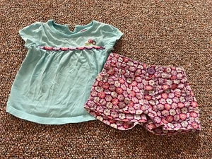 Circo Girls Blue & Purple Flower Outfit 6M - Picture 1 of 3