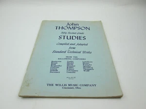 1944 John Thompson Fifty Second Grade Studies Sheet Music Book for Piano - Picture 1 of 5
