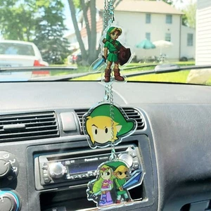 Legend of Zelda car hanger rear view mirror hanging car ornament Link Zelda gift - Picture 1 of 10