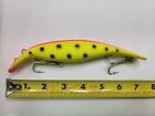 Vintage 7" Drifter Tackle "The Believer"  Fishing Lure Yellow/Orange Black Spots