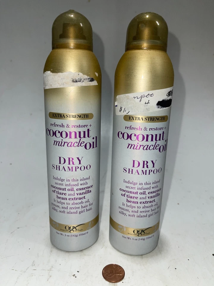 2X OGX Extra Strength Refresh Restore + Dry Shampoo Coconut Miracle Oil 5oz - Image 1 of 2