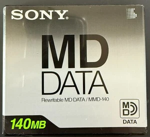 Sony Rewritable MD DATA 140MB Mini disc for Data MMD-140 Made In Japan - Picture 1 of 2