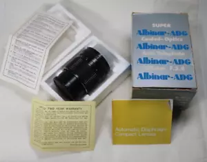 Vintage Albinar-ADG 135mm Telephoto Lens F.2.8. 52mm with original box New Lense - Picture 1 of 24