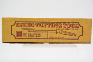 Vintage RC Rug Crafters Speed Tufting Tool Set with Instruction Manual and Gauge - Picture 1 of 5