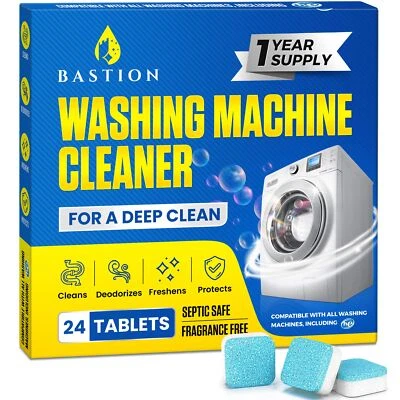 Bastion Washing Machine Cleaner, Deodorizer, & Descaler - 24 pack - Image 1 of 4