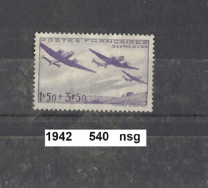 timbre de 1942 neuf* Y&T n° 540