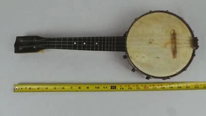 VINTAGE ANTIQUE UKULELE UKE BANJO 4 STRING BANJOLELE - Picture 1 of 12