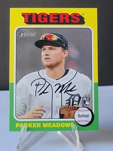 2024 Topps Heritage Parker Meadows RC #370 Detroit Tigers Base - Bild 1 von 3