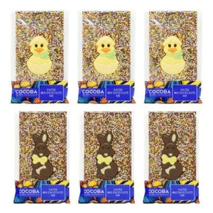 Cocoba Belgian Milk Chocolate Easter Character Bars, 6 x 100g - Picture 1 of 3