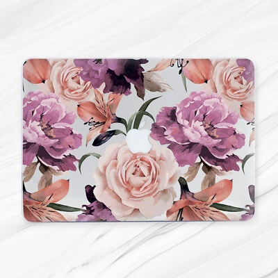 Peony Vintage Floral Flowers Hard Case Cover Macbook Pro Air Retina 11 16 13 15 - Image 1 of 4