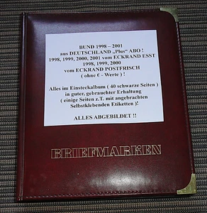 BUND 1998 - 2001 aus DEUTSCHLAND "Plus" ( ESST / ** ) ! ALLES ABGEBILDET !! - Bild 1 von 16