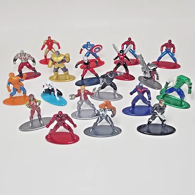 Lote 19 Juguetes Jada Marvel Nano Figuras de Metal Die-Cast Mini Figuras Venom Hulk Foto 1 de 3