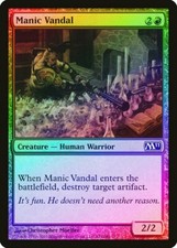 Manic Vandal FOIL Magic 2011 / M11 PLD Red Common MAGIC MTG CARD ABUGames