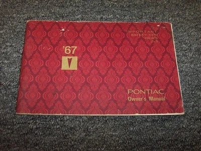 1967 Pontiac GTO Lemans Tempest Оригинальный Владелец Руководство по Оператору xo - Изображение 1 из 4