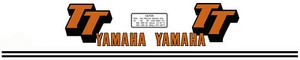 Juego de calcomanías de tanque de combustible para Yamaha TT500 1979 TT 500 NUEVO El Toro Orange 5-053 - Imagen 1 de 1