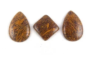 CHRISTMAS SALE 3 Piece Natural Mariyam Jasper Cabochons Loose Gemstone - Picture 1 of 5
