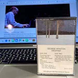 George Winston DECEMBER Cassette USA 1982 - TESTED - PAPER LABEL - Windham Hill - Foto 1 di 6