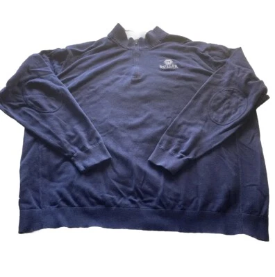 Suéter Universitario Cutter & Buck Butler Para Hombres 4XT/4TGL Azul Marino 1/4 Cremallera Sudadera Foto 1 de 4