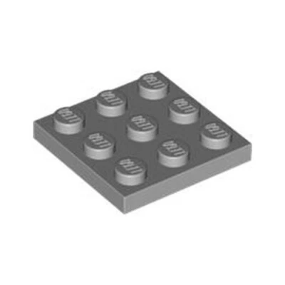 LEGO Steine 8x Medium Steingrau 3x3 Platte Nieten Stein Dünn - 6015347 11212 Neu - Bild 1 von 4