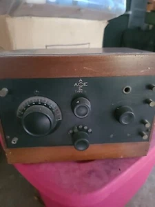1923 Antique ACE Type V  Radio Amplifier Crosley Regenerative Receiver  - Picture 1 of 7