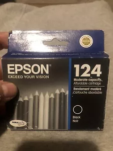 Epson 124 Standard-Capacity Black Ink Cartridge Expired 05/2016 - Picture 1 of 2