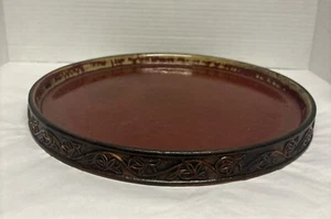 Pier 1 Steingut Shanghai Serviertablett 11" Durchmesser - Bild 1 von 6