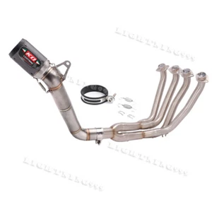 Punta de silenciador de tubo de escape de enlace medio delantero para motocicleta Honda CBR1000RR 2008-2016 - Imagen 1 de 12