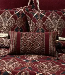 J. Queen New York Sovana Crimson Boudoir Pillow 15" X 20" New - Picture 1 of 3