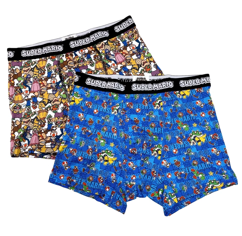 SUPERMARIO Personajes Mario Patrón Calzoncillos Boxer 2 piezas Ropa Interior Hombre L (Talla JP) Foto 1 de 4