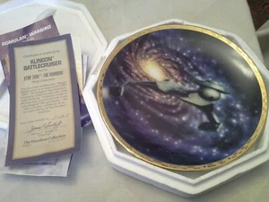 Vintage Star Trek Collector PLATE Klingon Battle Cruiser The Voyagers - Bild 1 von 5