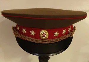 RARE SIX STAR USSR GENERAL VISOR HAT - Picture 1 of 10