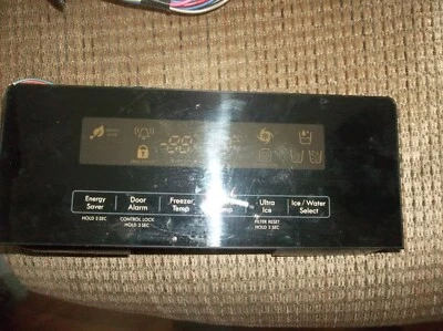 TABLERO DE CONTROL DISPENSADOR REFRIGERADOR KENMORE / LG EBR65768602 CUBIERTA NEGRA Foto 1 de 2