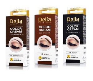 DELIA HENNA Farbton FARBE CREME FÜR AUGENBRAUEN 3 Farbtöne KOSTENLOSER & SCHNELLER VERSAND * UK