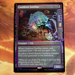 MTG Rainbow Foil Showcase Cauldron Familiar Secret Lair: Duskmourn Near-Mint!! - Picture 1 of 2