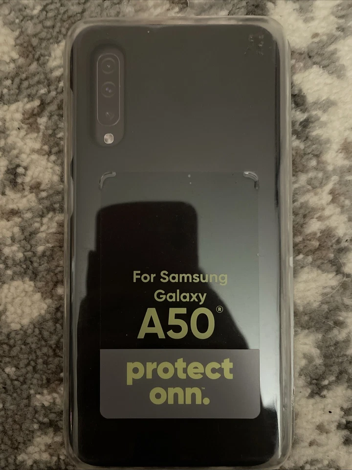 Onn Samsung Galaxy A50 Black Phone Gel Case—