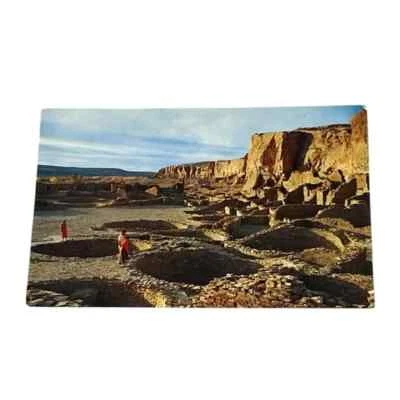 Postcard Pueblo Bonito Indian Ruins Chaco Canyon Farmington New Mexico B779 - Image 1 of 2