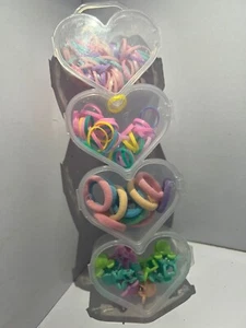 4 Sets Little Girls Hair Accessories,Elastic Band,Cotton Ribbon,Small Hair Clip - Picture 1 of 7