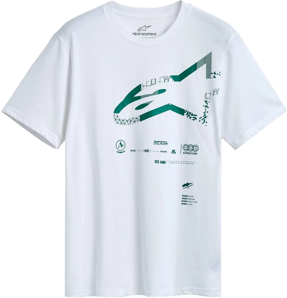 Camiseta blanca de manga corta Alpinestars Geografica CSF para hombre Foto 1 de 1